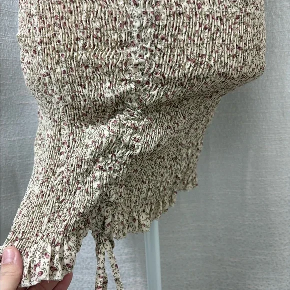 Blush Womens Cottagecore Smocked Floral Mini Dress Size Small Coquette Fairycore - Picture 9 of 15